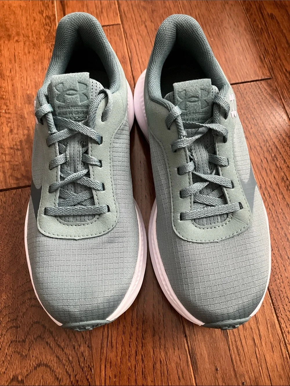 Under Armour Sage Green Mesh Athletic Sneakers